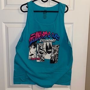 Anime tank top shirt, size Large